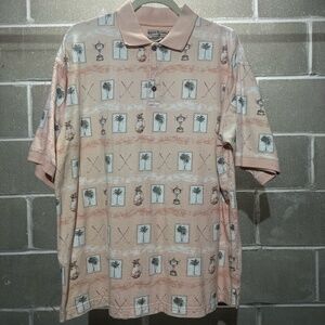 Vintage Golf/Palm Tree Short-Sleeve Polo